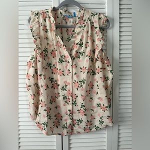 Draper James sleeveless blouse ~ 1X